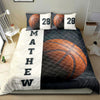 Ohaprints-Quilt-Bed-Set-Pillowcase-Basketball-Ball-3D-Player-Fan-Gift-Black-Beige-Custom-Personalized-Name-Number-Blanket-Bedspread-Bedding-2755-Double (70&#39;&#39; x 80&#39;&#39;)