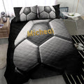 Ohaprints-Quilt-Bed-Set-Pillowcase-Soccer-Ball-3D-Memory-Player-Fan-Gift-Black-Custom-Personalized-Name-Number-Blanket-Bedspread-Bedding-2820-Throw (55'' x 60'')