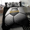 Ohaprints-Quilt-Bed-Set-Pillowcase-Soccer-Ball-3D-Memory-Player-Fan-Gift-Black-Custom-Personalized-Name-Number-Blanket-Bedspread-Bedding-2820-Throw (55&#39;&#39; x 60&#39;&#39;)