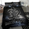 Ohaprints-Quilt-Bed-Set-Pillowcase-Basketball-Boy-Fog-Player-Fan-Gift-Idea-Black-Custom-Personalized-Name-Number-Blanket-Bedspread-Bedding-2821-Throw (55&#39;&#39; x 60&#39;&#39;)