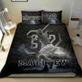 Ohaprints-Quilt-Bed-Set-Pillowcase-Baseball-Fog-Batter-Player-Fan-Gift-Idea-Black-Custom-Personalized-Name-Number-Blanket-Bedspread-Bedding-470-Double (70'' x 80'')