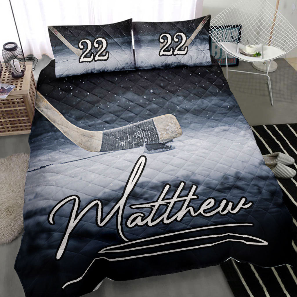 Hockey Fan Personalized Throw Pillow Cover | Sockprints