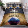 Ohaprints-Quilt-Bed-Set-Pillowcase-Bowling-Ball-Bowler-Player-Fan-Unique-Gift-Idea-Custom-Personalized-Name-Blanket-Bedspread-Bedding-2823-Double (70&#39;&#39; x 80&#39;&#39;)