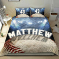 Ohaprints-Quilt-Bed-Set-Pillowcase-Baseball-Ball-Stadium-Player-Fan-Gift-Blue-Custom-Personalized-Name-Number-Blanket-Bedspread-Bedding-472-Double (70'' x 80'')
