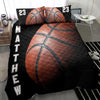 Ohaprints-Quilt-Bed-Set-Pillowcase-Basketball-Ball-Dark-Player-Fan-Gift-Black-Custom-Personalized-Name-Number-Blanket-Bedspread-Bedding-2824-Throw (55&#39;&#39; x 60&#39;&#39;)