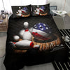 Ohaprints-Quilt-Bed-Set-Pillowcase-Bowler-Bowling-America-Us-Flag-Player-Fan-Gift-Idea-Custom-Personalized-Name-Blanket-Bedspread-Bedding-407-Throw (55&#39;&#39; x 60&#39;&#39;)