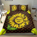 Ohaprints-Quilt-Bed-Set-Pillowcase-Softball-Sunflower-Player-Fan-Gift-Idea-Yellow-Custom-Personalized-Name-Number-Blanket-Bedspread-Bedding-1647-Double (70'' x 80'')