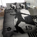 Ohaprints-Quilt-Bed-Set-Pillowcase-Soccer-Boy-Ball-Classic-Player-Fan-Gift-Black-Custom-Personalized-Name-Number-Blanket-Bedspread-Bedding-2166-Throw (55'' x 60'')