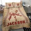 Ohaprints-Quilt-Bed-Set-Pillowcase-Baseball-Players-Vintage-Batter-Fan-Gift-Idea-Custom-Personalized-Name-Number-Blanket-Bedspread-Bedding-2760-Throw (55&#39;&#39; x 60&#39;&#39;)