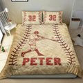 Ohaprints-Quilt-Bed-Set-Pillowcase-Baseball-Players-Vintage-Batter-Fan-Gift-Idea-Custom-Personalized-Name-Number-Blanket-Bedspread-Bedding-2760-Double (70'' x 80'')