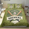 Ohaprints-Quilt-Bed-Set-Pillowcase-Baseball-Star-Ball-Player-Fan-Gift-Idea-Green-Custom-Personalized-Name-Number-Blanket-Bedspread-Bedding-409-Double (70&#39;&#39; x 80&#39;&#39;)