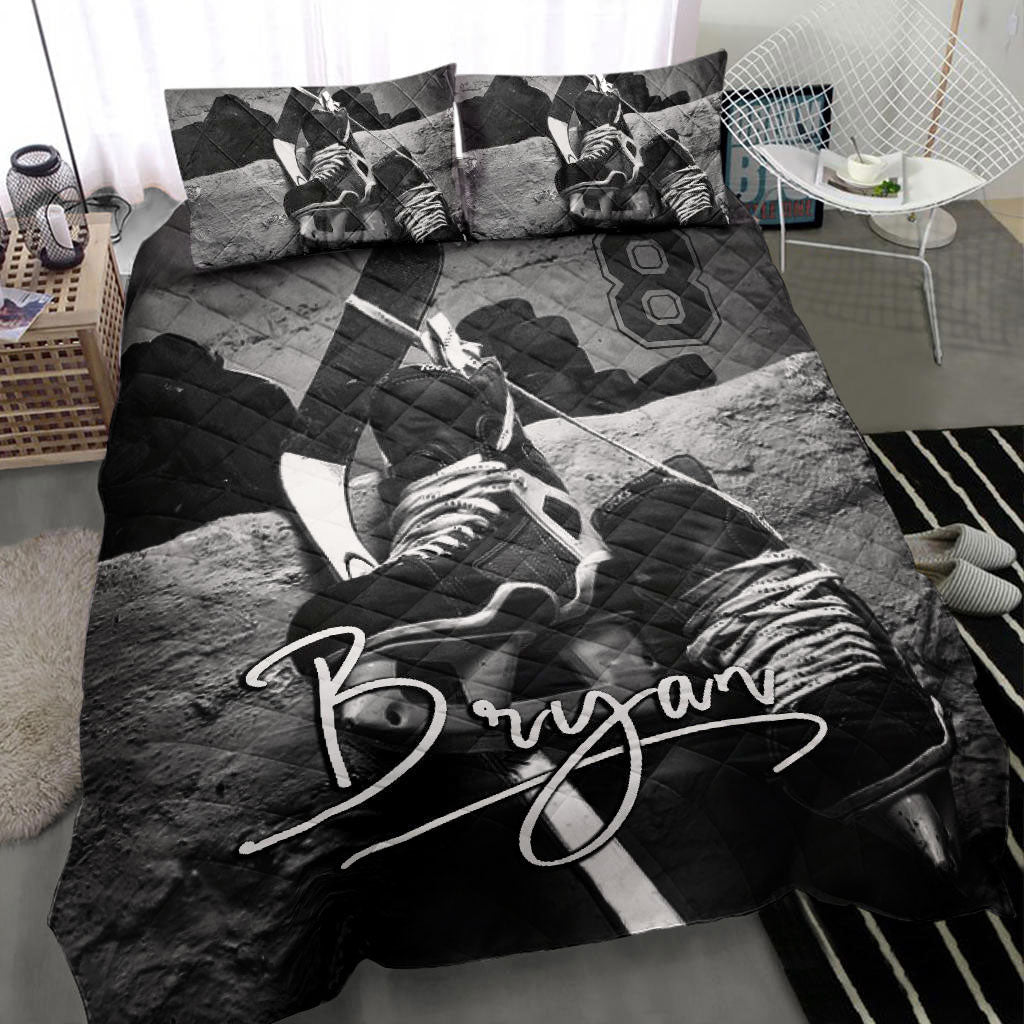 Hockey Fan Personalized Throw Pillow Cover | Sockprints