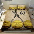 Ohaprints-Quilt-Bed-Set-Pillowcase-Softball-Girl-Ball-Batter-Vintage-Player-Fan-Custom-Personalized-Name-Number-Blanket-Bedspread-Bedding-2828-Double (70'' x 80'')