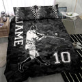 Ohaprints-Quilt-Bed-Set-Pillowcase-Baseball-Catcher-Black-Camo-Player-Fan-Gift-Custom-Personalized-Name-Number-Blanket-Bedspread-Bedding-2170-Throw (55'' x 60'')