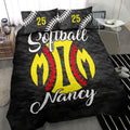 Ohaprints-Quilt-Bed-Set-Pillowcase-Softball-Mom-Black-Camo-Player-Fan-Gift-Idea-Custom-Personalized-Name-Number-Blanket-Bedspread-Bedding-1590-Throw (55'' x 60'')