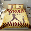 Ohaprints-Quilt-Bed-Set-Pillowcase-Softball-Pitcher-Girl-Player-Fan-Gift-Idea-Custom-Personalized-Name-Number-Blanket-Bedspread-Bedding-2175-Double (70'' x 80'')