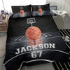Ohaprints-Quilt-Bed-Set-Pillowcase-Basketball-Ball-Dream-Player-Fan-Gift-Black-Custom-Personalized-Name-Number-Blanket-Bedspread-Bedding-1069-Throw (55&#39;&#39; x 60&#39;&#39;)