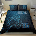 Ohaprints-Quilt-Bed-Set-Pillowcase-Football-Boy-Digital-Player-Fan-Gift-Idea-Blue-Custom-Personalized-Name-Number-Blanket-Bedspread-Bedding-1070-Double (70'' x 80'')