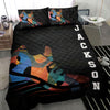Ohaprints-Quilt-Bed-Set-Pillowcase-Running-Trainer-Shoes-Fan-Gift-Idea-Black-Custom-Personalized-Name-Number-Blanket-Bedspread-Bedding-2772-Throw (55&#39;&#39; x 60&#39;&#39;)