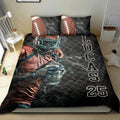 Ohaprints-Quilt-Bed-Set-Pillowcase-Football-Man-Boy-Smoke-Player-Fan-Gift-Idea-Custom-Personalized-Name-Number-Blanket-Bedspread-Bedding-2774-Double (70'' x 80'')