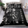 Ohaprints-Quilt-Bed-Set-Pillowcase-Football-Boy-Men-Dust-Storm-Player-Fan-Gift-Custom-Personalized-Name-Number-Blanket-Bedspread-Bedding-1596-Double (70'' x 80'')