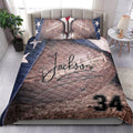 Ohaprints-Quilt-Bed-Set-Pillowcase-Football-Vintage-Ball-Player-Fan-Gift-Idea-Custom-Personalized-Name-Number-Blanket-Bedspread-Bedding-426-Double (70'' x 80'')