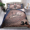 Ohaprints-Quilt-Bed-Set-Pillowcase-Football-Vintage-Ball-Player-Fan-Gift-Idea-Custom-Personalized-Name-Number-Blanket-Bedspread-Bedding-426-Double (70&#39;&#39; x 80&#39;&#39;)