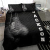 Ohaprints-Quilt-Bed-Set-Pillowcase-Boxing-Gloves-Athletes-Fan-Gift-Idea-Black-Custom-Personalized-Name-Blanket-Bedspread-Bedding-3067-Throw (55&#39;&#39; x 60&#39;&#39;)