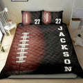 Ohaprints-Quilt-Bed-Set-Pillowcase-Football-Ball-Pattern-Player-Fan-Gift-Idea-Custom-Personalized-Name-Number-Blanket-Bedspread-Bedding-1019-Double (70'' x 80'')