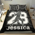 Ohaprints-Quilt-Bed-Set-Pillowcase-Softbal-Girl-Batter-Black-Camo-Player-Fan-Gift-Custom-Personalized-Name-Number-Blanket-Bedspread-Bedding-1600-Throw (55'' x 60'')