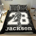 Ohaprints-Quilt-Bed-Set-Pillowcase-Baseball-Boy-Black-Pitcher-Camo-Player-Fan-Custom-Personalized-Name-Number-Blanket-Bedspread-Bedding-428-Double (70'' x 80'')
