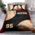 Ohaprints-Quilt-Bed-Set-Pillowcase-Baseball-Ball-Vintage-Player-Fan-Gift-Black-Custom-Personalized-Name-Number-Blanket-Bedspread-Bedding-2242-Double (70'' x 80'')