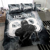 Ohaprints-Quilt-Bed-Set-Pillowcase-Football-Boy-Storm-Black-Player-Fan-Gift-Idea-Custom-Personalized-Name-Number-Blanket-Bedspread-Bedding-2837-Throw (55&#39;&#39; x 60&#39;&#39;)