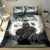 Ohaprints-Quilt-Bed-Set-Pillowcase-Football-Boy-Storm-Black-Player-Fan-Gift-Idea-Custom-Personalized-Name-Number-Blanket-Bedspread-Bedding-2837-Double (70&#39;&#39; x 80&#39;&#39;)