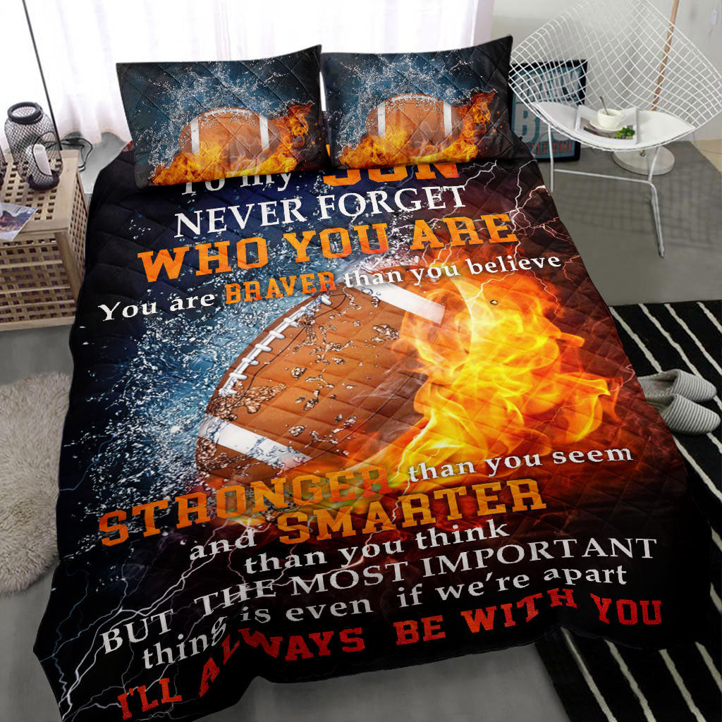 Ohaprints-Quilt-Bed-Set-Pillowcase-America-Football-Never-Forget-Water-Fire-Player-Fan-Gift-Idea-Blanket-Bedspread-Bedding-1023-Throw (55'' x 60'')