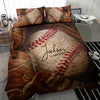 Ohaprints-Quilt-Bed-Set-Pillowcase-Baseball-Ball-Glove-Player-Fan-Gift-Idea-Vintage-3D-Custom-Personalized-Name-Blanket-Bedspread-Bedding-1077-Throw (55&#39;&#39; x 60&#39;&#39;)