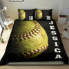 Ohaprints-Quilt-Bed-Set-Pillowcase-Softball-Ball-3D-Player-Fan-Vintage-Gift-Black-Custom-Personalized-Name-Number-Blanket-Bedspread-Bedding-488-Double (70&#39;&#39; x 80&#39;&#39;)