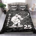 Ohaprints-Quilt-Bed-Set-Pillowcase-Ice-Roller-Hockey-Player-Fan-Gift-Black-Camo-Custom-Personalized-Name-Number-Blanket-Bedspread-Bedding-1025-Double (70'' x 80'')