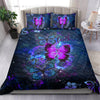 Ohaprints-Quilt-Bed-Set-Pillowcase-Suicide-Prevention-Awareness-Butterfly-Faith-Hope-Love-Flower-Blue-Blanket-Bedspread-Bedding-2788-Double (70&#39;&#39; x 80&#39;&#39;)