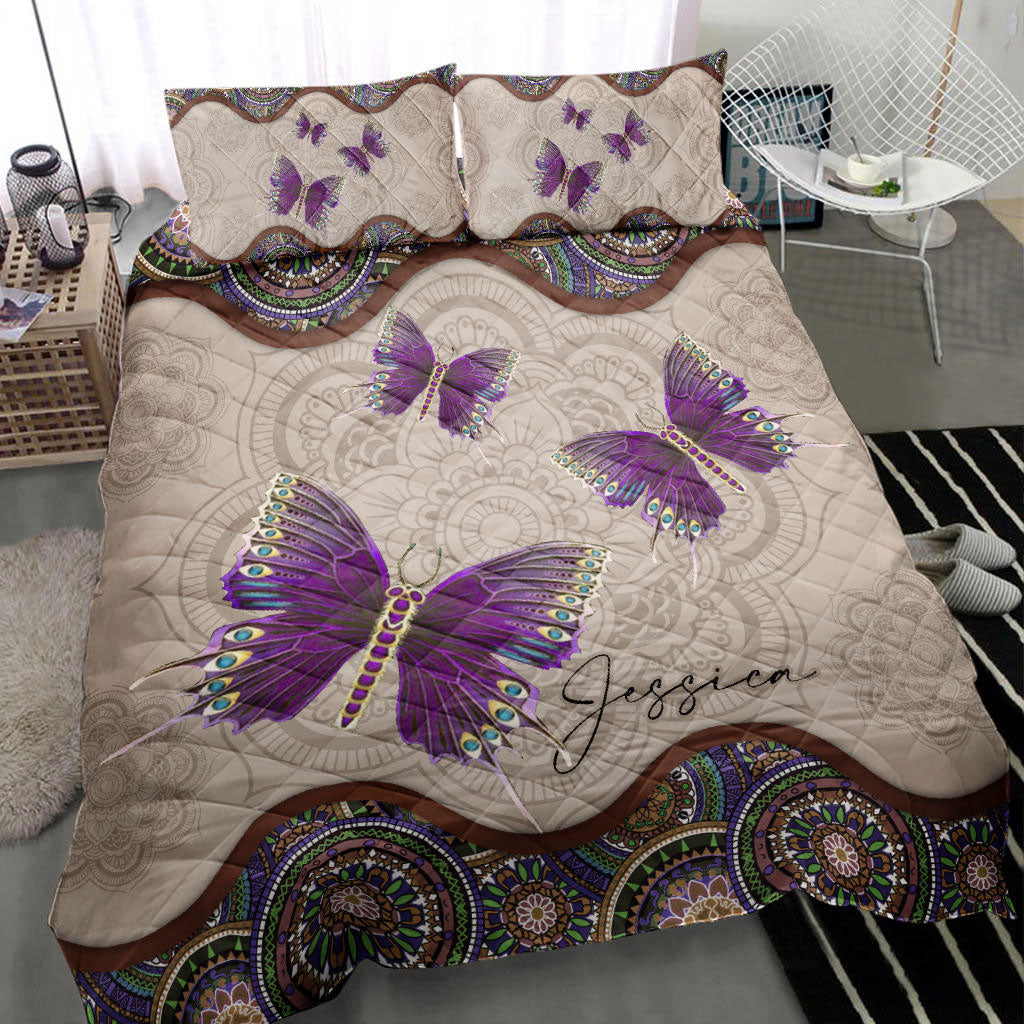 Ohaprints-Quilt-Bed-Set-Pillowcase-Butterfly-Mandala-Vintage-Animal-Lover-For-All-Season-Unique-Gift-Idea-Blanket-Bedspread-Bedding-2790-Throw (55'' x 60'')