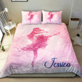 Ohaprints-Quilt-Bed-Set-Pillowcase-Ballet-Dancer-Girl-Princess-Pinky-Pink-Dancing-Lover-Custom-Personalized-Name-Blanket-Bedspread-Bedding-1614-Double (70'' x 80'')