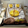Ohaprints-Quilt-Bed-Set-Pillowcase-Softball-Ball-Bat-Vintage-Player-Gift-Idea-Custom-Personalized-Name-Number-Blanket-Bedspread-Bedding-442-Double (70&#39;&#39; x 80&#39;&#39;)