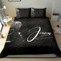 Ohaprints-Quilt-Bed-Set-Pillowcase-Acoustic-Guitar-Guitarist-Music-Theme-Gift-Idea-Black-Custom-Personalized-Name-Blanket-Bedspread-Bedding-3061-Double (70'' x 80'')