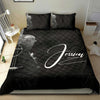 Ohaprints-Quilt-Bed-Set-Pillowcase-Acoustic-Guitar-Guitarist-Music-Theme-Gift-Idea-Black-Custom-Personalized-Name-Blanket-Bedspread-Bedding-3061-Double (70&#39;&#39; x 80&#39;&#39;)