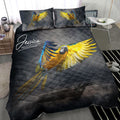 Ohaprints-Quilt-Bed-Set-Pillowcase-Parrot-Sun-Conure-Bird-Lover-3D-Print-Gift-Idea-Custom-Personalized-Name-Blanket-Bedspread-Bedding-2203-Throw (55'' x 60'')