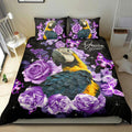 Ohaprints-Quilt-Bed-Set-Pillowcase-Parrot-Sun-Conure-Bird-Lover-Purple-Rose-3D-Gift-Idea-Custom-Personalized-Name-Blanket-Bedspread-Bedding-2797-Double (70'' x 80'')