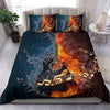 Ohaprints-Quilt-Bed-Set-Pillowcase-Acoustic-Guitar-Guitarist-Music-Theme-Gift-Water-Fire-Custom-Personalized-Name-Blanket-Bedspread-Bedding-2798-Throw (55&#39;&#39; x 60&#39;&#39;)