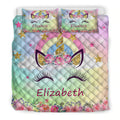 Ohaprints-Quilt-Bed-Set-Pillowcase-Unicorn-Girl-Unique-Gift-Idea-For-Baby-Girl-Birthday-Custom-Personalized-Name-Blanket-Bedspread-Bedding-1620-Double (70'' x 80'')