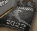 Ohaprints-Quilt-Bed-Set-Pillowcase-Volleyball-Libero-Girl-Black-Grey-Pattern-Sport-Gift-Custom-Personalized-Name-Blanket-Bedspread-Bedding-2435-King (90'' x 100'')