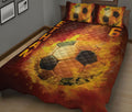 Ohaprints-Quilt-Bed-Set-Pillowcase-Soccer-Ball-Fire-Printed-Pattern-Sports-Fans-Gift-Custom-Personalized-Name-Blanket-Bedspread-Bedding-1875-King (90'' x 100'')